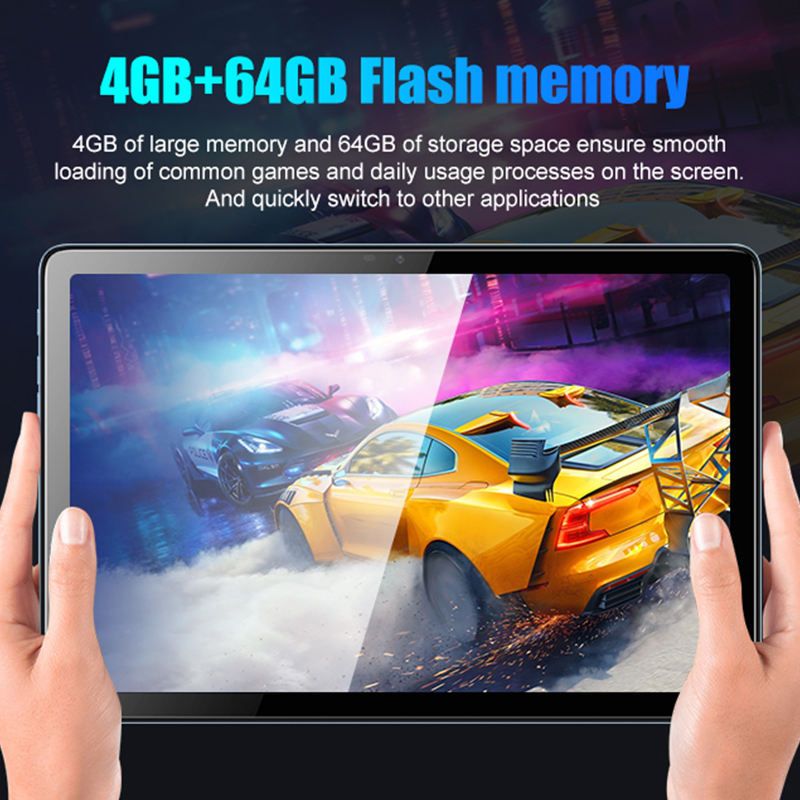 Vtex Tablet 4GB64GB 10.1 FHD 4G Smart Tablet Quad Core 6000mAh Battery